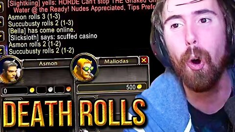 Asmongold Can't Stop Gambling Gold Through "Death Rolls" - Classic WoW