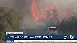 New wildfire law for California homes