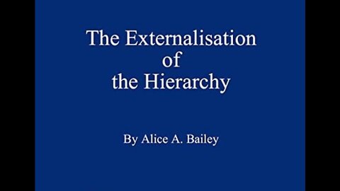 20220802 THE EXTERNALIZATION OF THE HIERARCHY