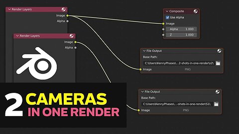 Blender 3D: Render TWO cameras from the same scene in the COMPOSITOR!