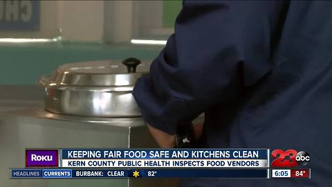 Keeping fair food safe and kitchens clean