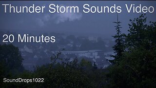 Hear 20 Minutes Of The Sounds Of Nature From Thunderstorm Sounds Video