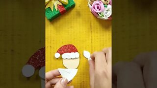 DIY - How to Make Pen Topper Santa Claus #shorts