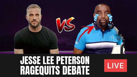 Jesse Lee Peterson Ragequits Debate After Being Confronted