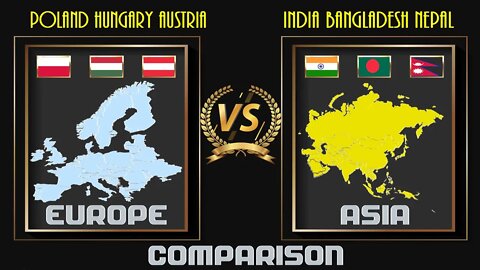Poland Hungary Austria VS India Bangladesh Nepal Economic Comparison ,bangladesh gdp 2021