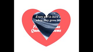 Every girl born as an angel [Quotes and Poems]