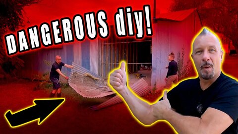 The INGENIOUS idea that caused it to come CRASHING Down! | Renovation Project Day 7ish