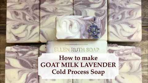 Making GOAT MILK LAVENDER CP Soap using Milk in Oil Method | Ellen Ruth Soap