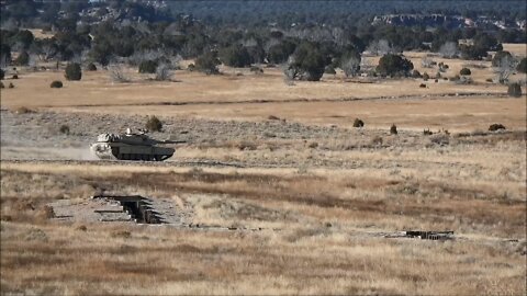 M1A2 Abrams Tanks Execute Platoon Live-Fire Exercises