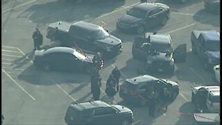 Chopper video of officer-involved shooting at Steelyard Commons.