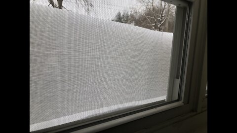 Stranded inside home over 4 foot of snow blocking doors