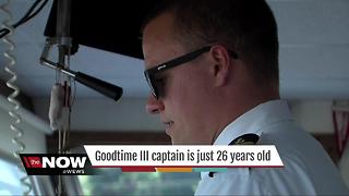 At 26, Captain of the Goodtime III is the youngest in Cleveland