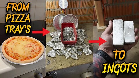 How to Turn Junk Pizza Pans into $$$ Aluminum Ingots! #metalcasting #aluminum #ingots #belgium
