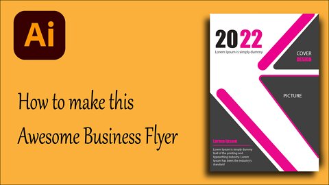 Start making a Business Flyer Graphic Design Creative Design Illustrator CC