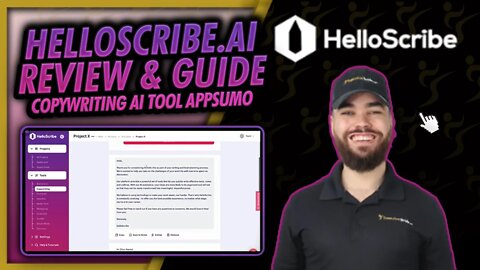 HelloScribe.ai Review & Guide ✍ AI Copywriting Appsumo Lifetime Deal AI Copywriter Josh Pocock