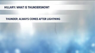 Kevin's Classroom: What is thundersnow?