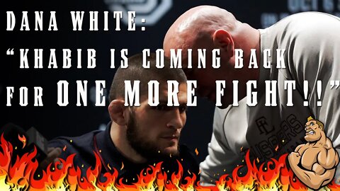 BREAKING!!! DANA WHITE SAYS KHABIB IS COMING BACK TO GO FOR 30-0! (GSP or TONY???)