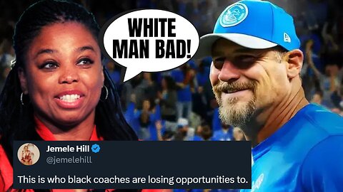 Race Hustler Jemele Hill SILENT About Dan Campbell After Saying He Took Lions Job From A Black Coach
