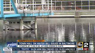 Town hall on water bill issues in Baltimore