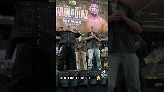 Jake Paul Vs Nate Diaz First Face Off #jakepaul #natediaz #faceoff