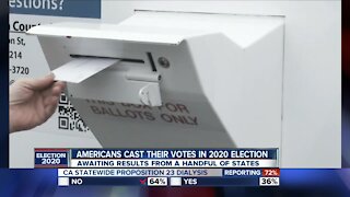 American cast their votes in the 2020 election