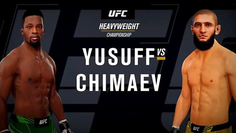 EA Sports UFC 4 Gameplay Khamzat Chimaev vs Sodiq Yusuff