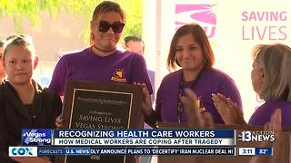 Health care workers presented to employees at hospitals