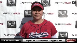 2025 Selena Peña 3.7 GPA - Pitcher and First Base Softball Recruiting Skills Video - AASA McCafferty