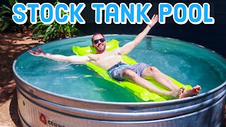 💦 How to Make a Stock Tank Pool | DIY | Pinterest