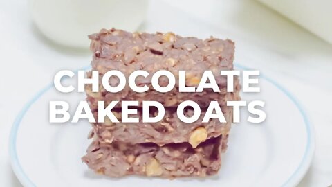 Chocolate Baked Oats | Healthy Baked Oats Recipe for Meal Prep - Flavours treat