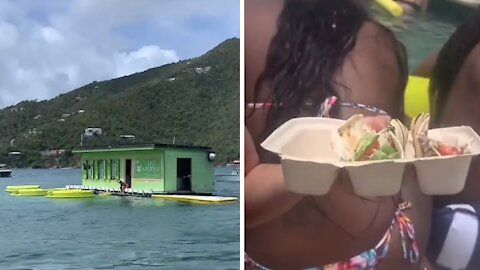Have you ever seen a taco bar in the middle of the ocean?