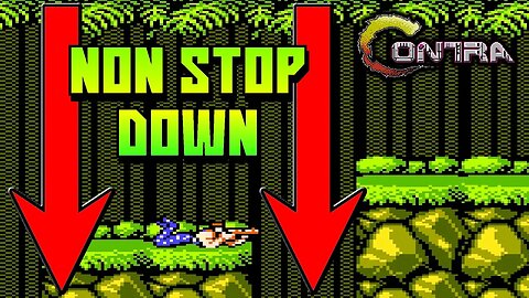 Contra gameplay Non stop Down challenge