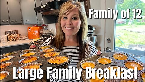 LARGE FAMILY BREAKFAST DAY IN THE LIFE | Mom of 10 | Laundry & Supper Prep