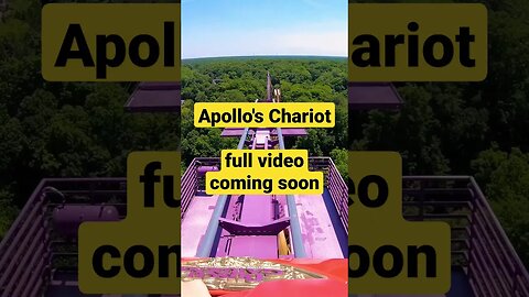 4K Apollo's Chariot Roller Coaster Busch Gardens Williamsburg VA