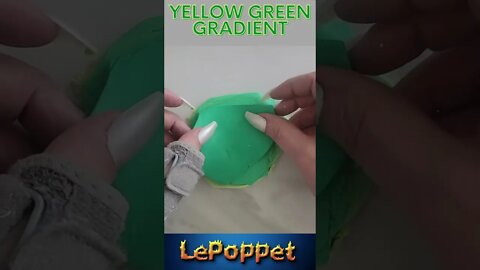 Polymer Clay Yellow Green Gradient