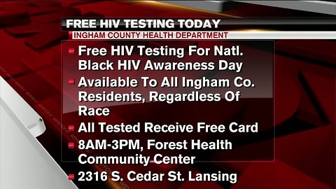 Free HIV testing today