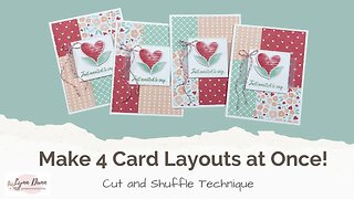Cut and Shuffle Technique featuring the Stampin' Up! Country Floral Lane Suite