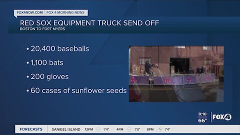 Red Sox equipment truck set to arrive in Fort Myers