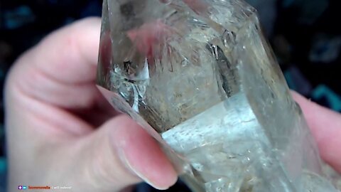 Phantom Quartz Enhydro Crystal [Geology, Geophysics, Minerals, Rare Crystals]
