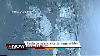 Crook burglarizes a dozen businesses in Highlands County, authorities said