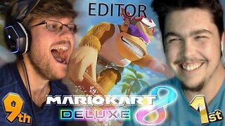 I challenged my EDITOR to Mario Kart (GONE WRONG) || Mario Kart 8 Deluxe (Booster Pass Wave 6)