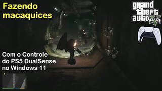 Fazendo macaquices - GTA 5 com o controle do PS5 DualSense no Windows 11 na Radeon RX 580 8GB GDDR5