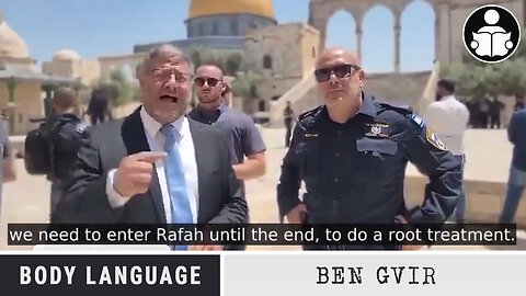 Body Language - Israeli Minister of National Security Ben-Gvir