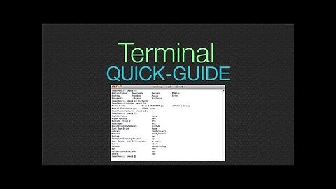 Basic Terminal Usage - Cheat Sheet to make the command line EASY