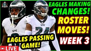 Eagles Roster Moves! The Run Game Going Into Week 3! Siposs Gone! Eagles vs Buccaneers! #Eagles