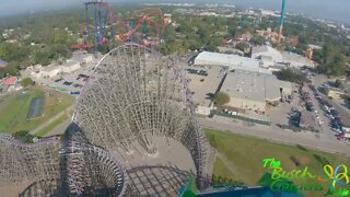 Busch Gardens Tampa Iron Gwazi 4K POV