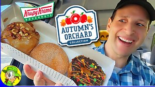 Krispy Kreme® AUTUMN'S ORCHARD COLLECTION Review 🍂🍩 3 FLAVORS! 😋 Peep THIS Out! 🕵️‍♂️