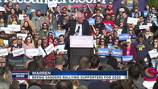 Bernie Sanders rallies in Warren, Michigan