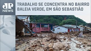 Chuvas prejudicam trabalhos de equipes de buscas em São Sebastião