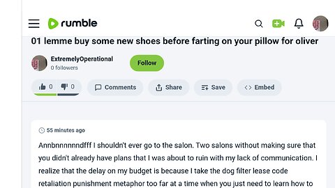 01 lemme buy some new shoes before farting on your pillow for oliver
